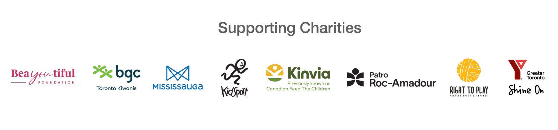 Supporting Charities
